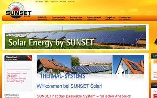 sunset-solar.com website preview