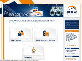 bsw-solar-shop.de website preview