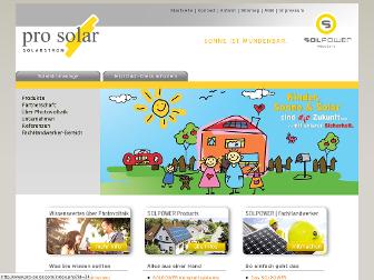 pro-solar.com website preview