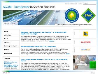 agqm-biodiesel.de website preview