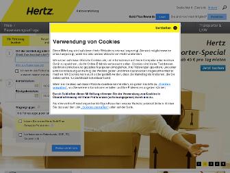 hertz.de website preview
