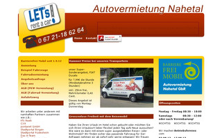 autovermietung-nahetal.de website preview