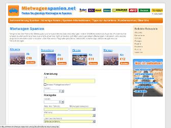 mietwagenspanien.net website preview
