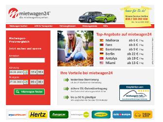 mietwagen24.de website preview
