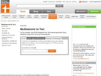 medikamente-im-test.de website preview