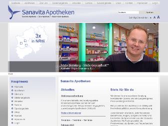 sanavita-apotheke.de website preview