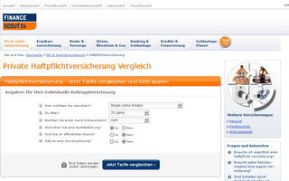 haftpflichtversicherung.financescout24.de website preview