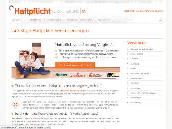 haftpflichtversicherung-1a.de website preview