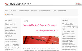 steuerberater-kaempf.de website preview