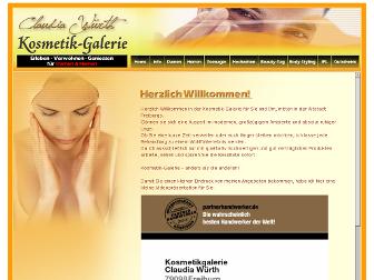 kosmetik-galerie-claudia-wuerth.de website preview
