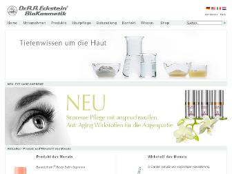 eckstein-kosmetik.de website preview