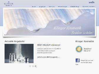 klinger-kosmetik.de website preview