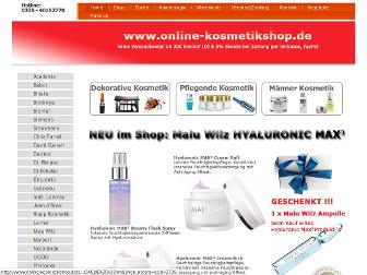 online-kosmetikshop.de website preview