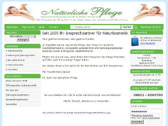 natuerliche-pflege.de website preview