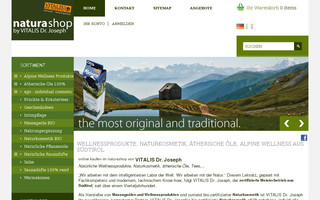 naturashop.com website preview