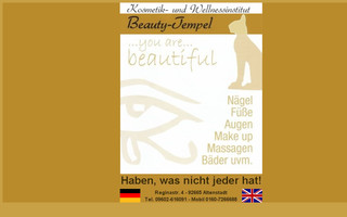 kosmetikinstitut-beautytempel.de website preview