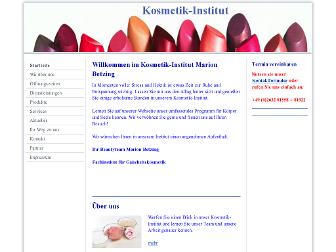 kosmetik-betzing.de website preview