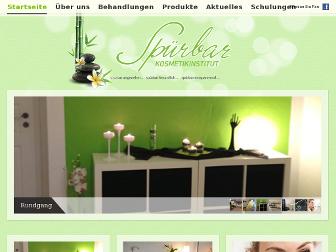 spuerbar-kosmetikinstitut.de website preview