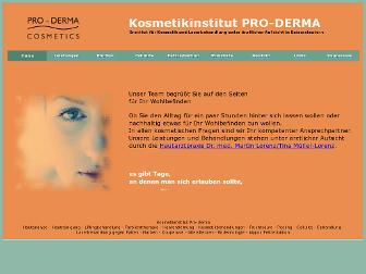 kosmetikinstitut-proderma.de website preview