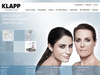 klapp-cosmetics.com website preview