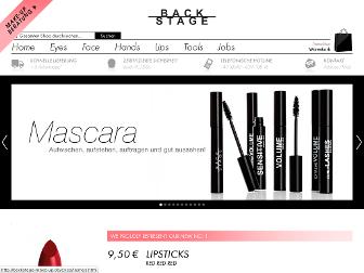 backstage-make-up.de website preview