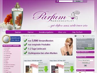 parfum-markenoutlet.de website preview
