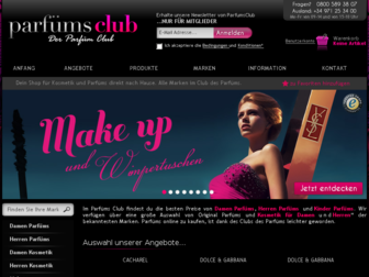 parfumsclub.de website preview