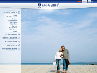 columbia-hotels.de website preview