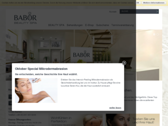 babor-beautyspa-aachen.de website preview