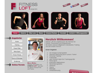 fitness-loft.com website preview