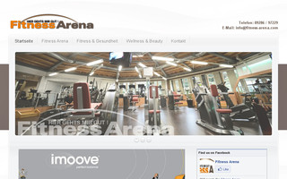 fitness-arena.com website preview