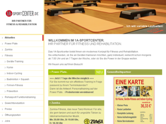 1a-sportcenter.de website preview