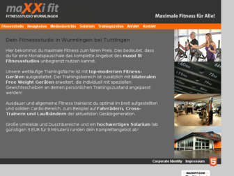 maxxifit.com website preview