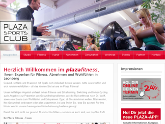 plaza-fitness.de website preview