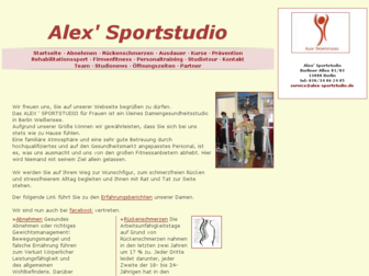 alex-sportstudio.de website preview