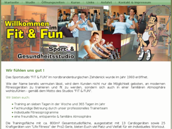 fit-fun-sportstudio.de website preview