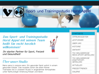 sportstudio-appel.de website preview