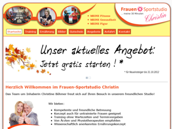 frauen-sportstudio-christin.de website preview