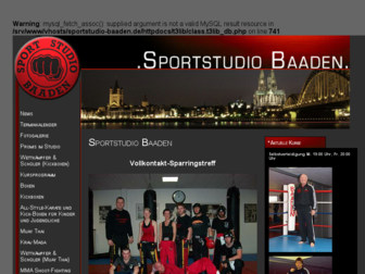 sportstudio-baaden.de website preview