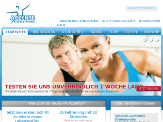 aczente-fitnesstudio.de website preview