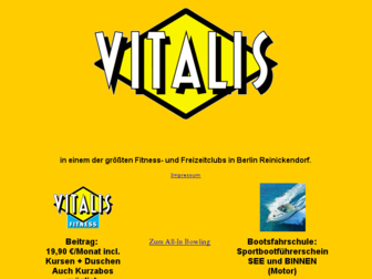 vitalis-sport.de website preview