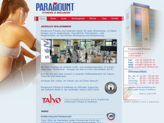 paramount-fitness.de website preview