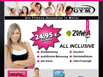 fitnessgym-melle.de website preview