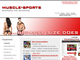muscle-sports.de website preview