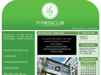 life-fitnessclub.de website preview
