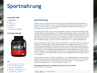 sportnahrung.org website preview