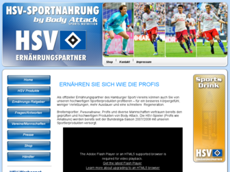 hsv-sportnahrung.de website preview