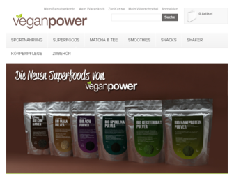 veganpower.at website preview