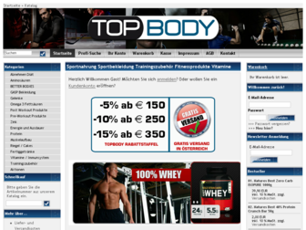 topbody-sportnahrung.at website preview