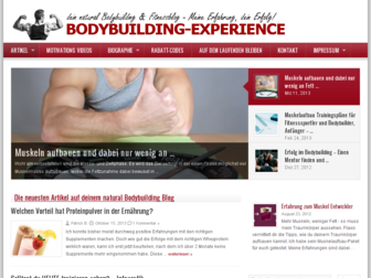 bodybuilding-experience.com website preview
